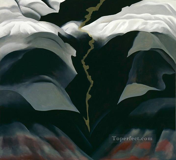 ブラック プレイス iii ジョージア オキーフ アメリカのモダニズム 精密主義油絵
